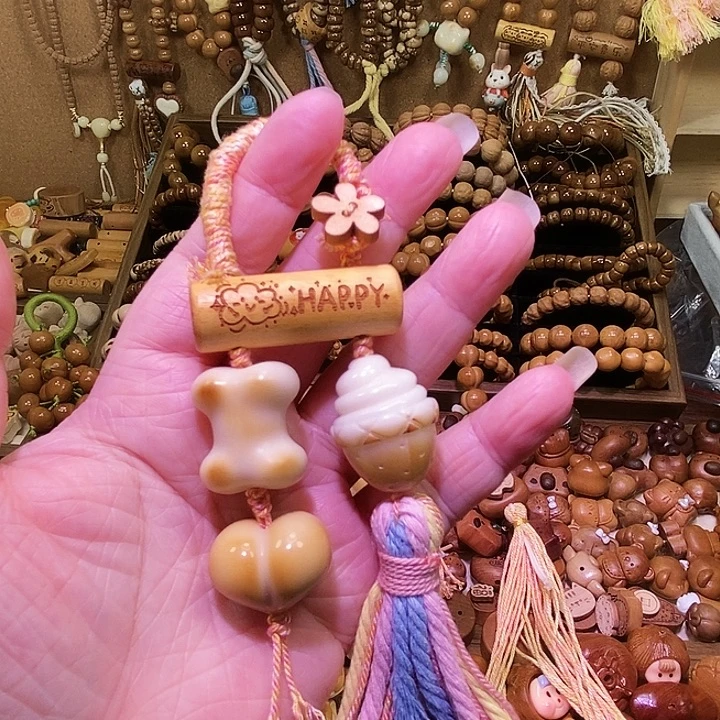 吊坠紫金鼠象牙果包包挂