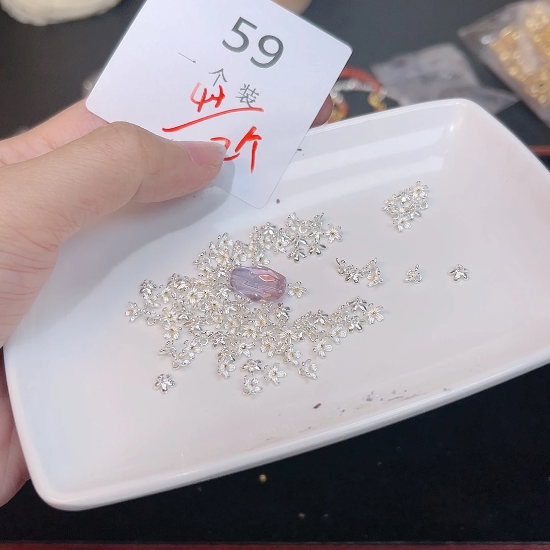 紫晶珠宝半成品银S925镶嵌5