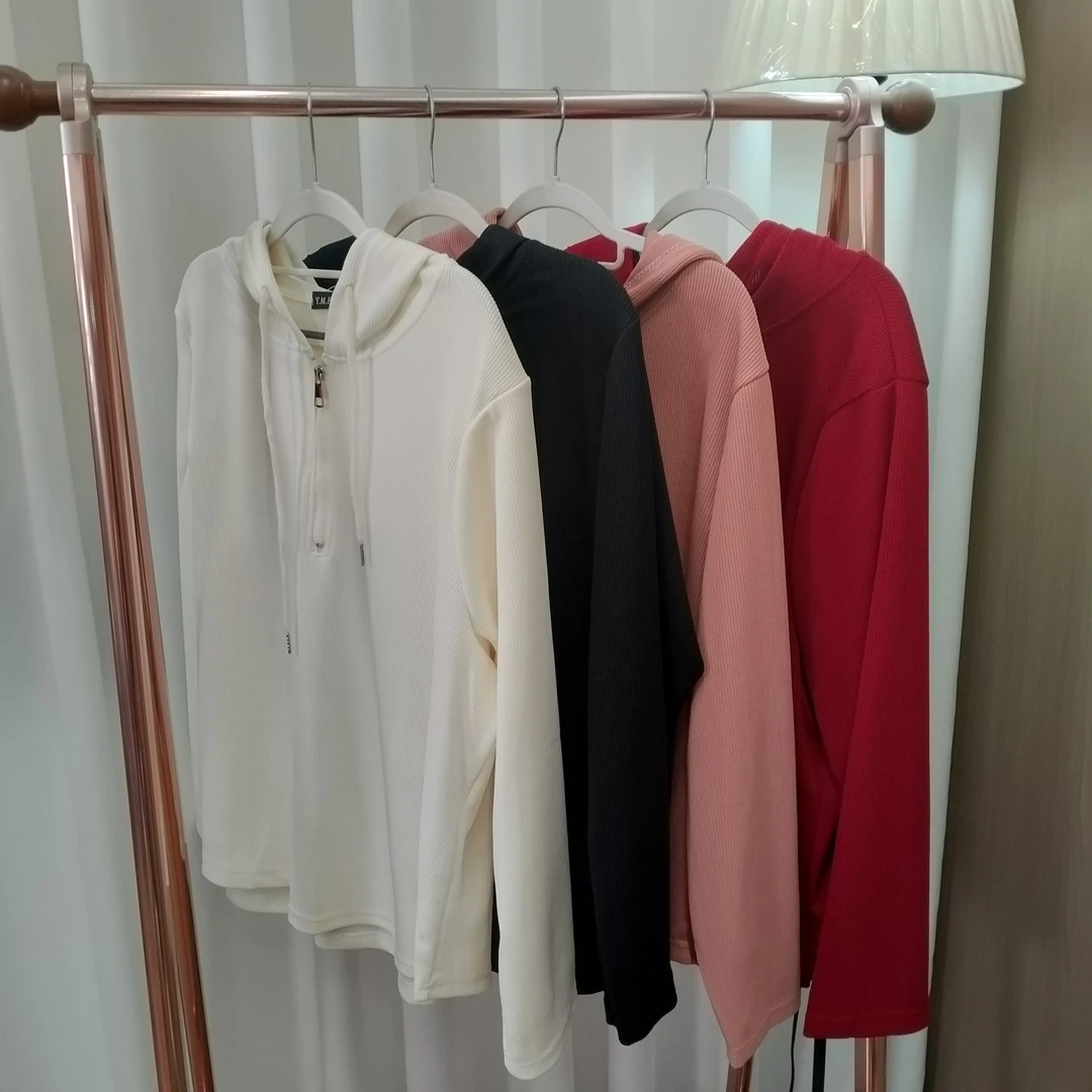 初秋新款大码休闲打底连帽长袖