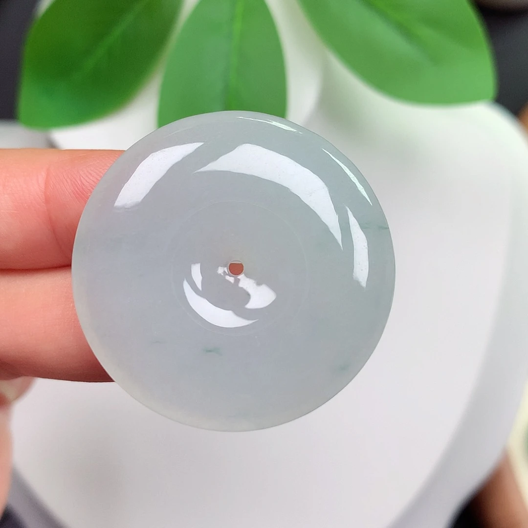 颈饰未镶嵌翡翠平安扣 34.1x6.5m