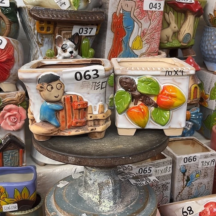 粗陶材质多肉花盆