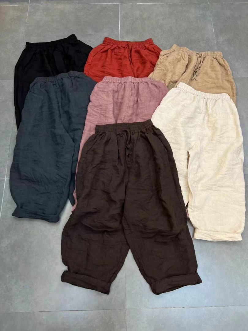 【小七分享】原创休闲麻裤8858