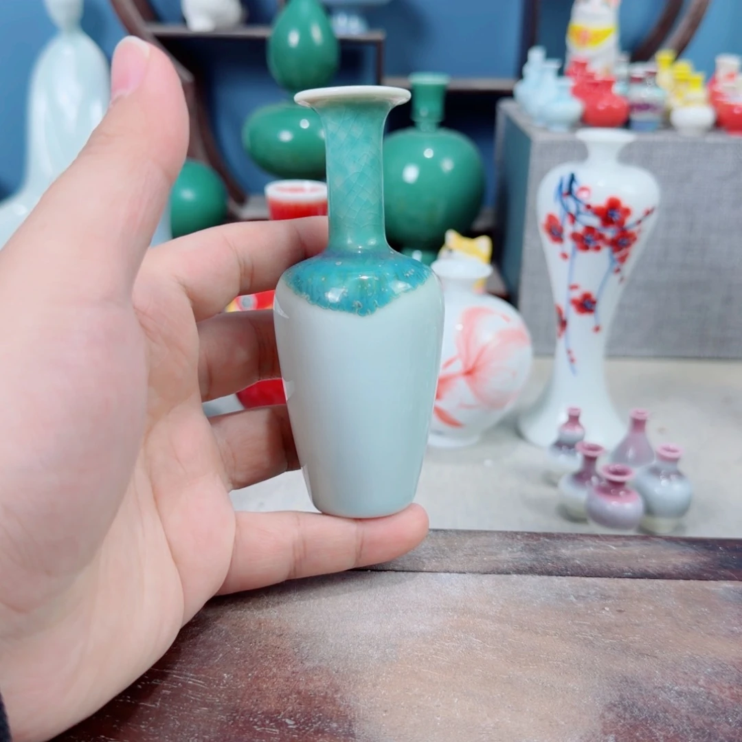 陶瓷手工小花器摆件