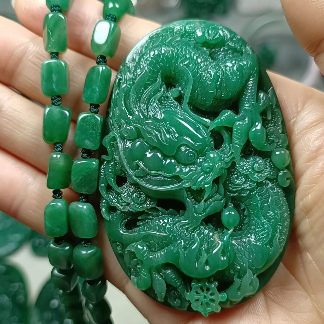 独山玉龙挂件未镶嵌
