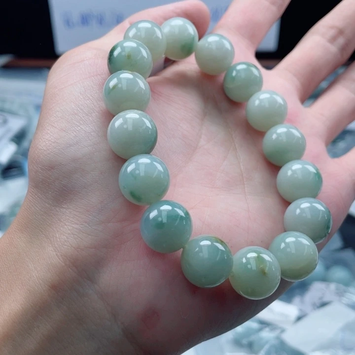 未镶嵌定制翡翠珠串