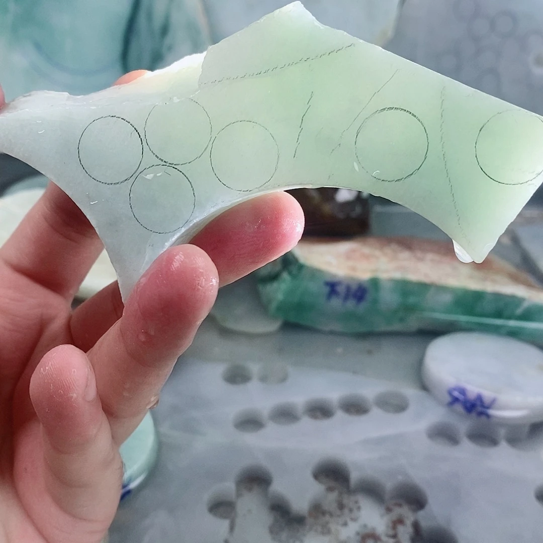 翡翠散珠天然缅甸翡翠a货9