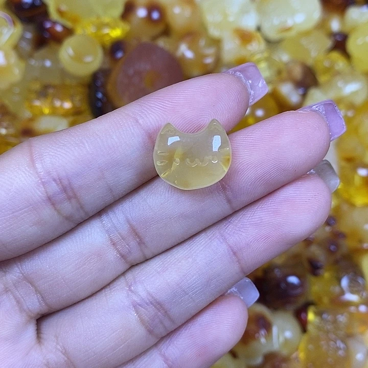 吊坠橄榄核小猫头98