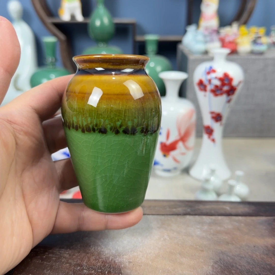 陶瓷手工小花器摆件