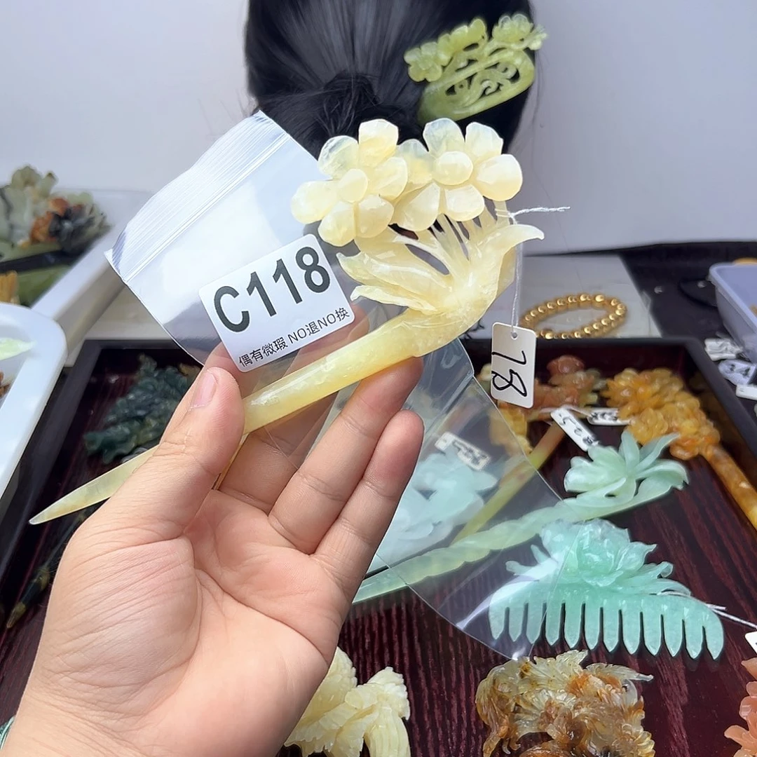 蛇纹石玉合金颈饰?**?