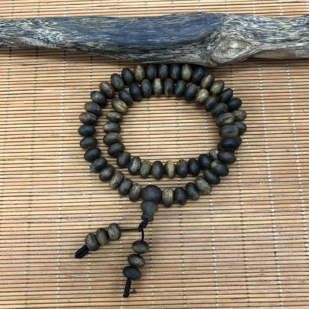 沉香沉香【璟香丰】绿棋楠算盘珠双圈 直播间实物为准 多样发其一