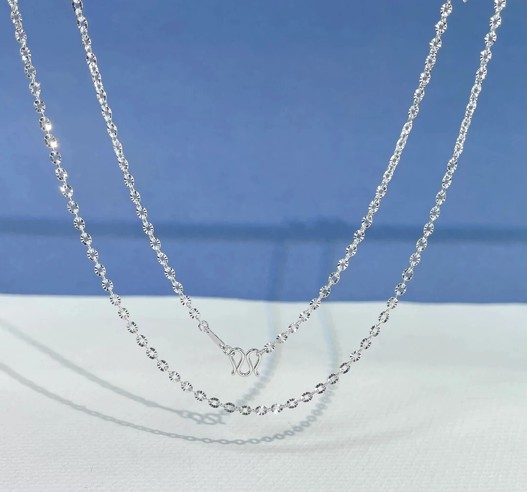 铂金pt950精品项链（车花o字）