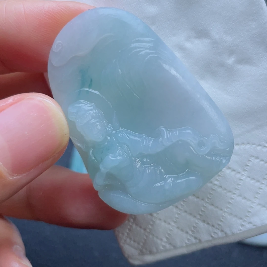 定制翡翠未镶嵌翡翠吊坠