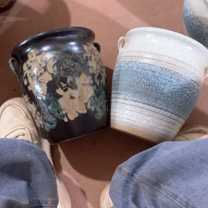 花盆紫砂口径18高度21两只正品