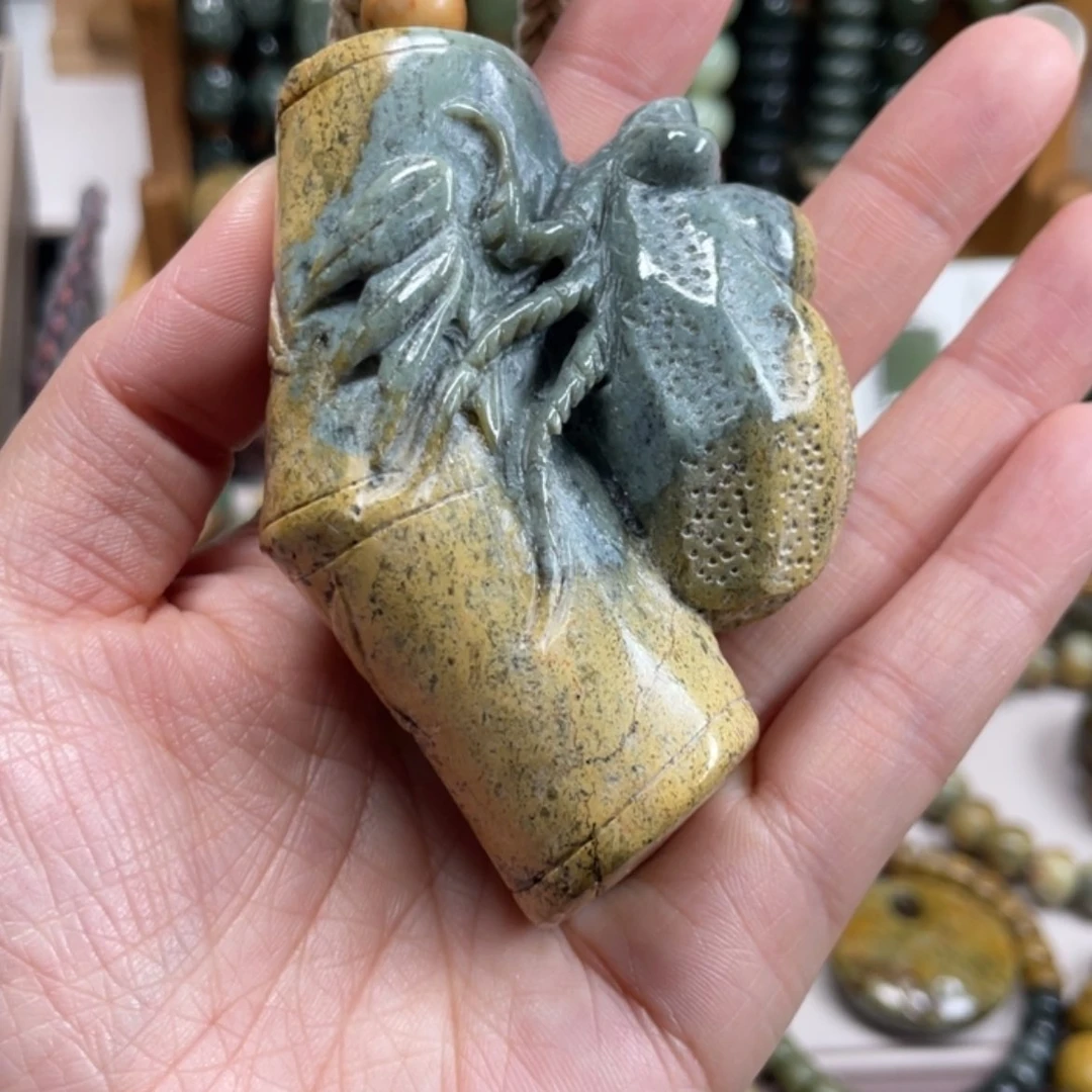 【闪购商品】岫岩河磨玉（透闪石质玉）手把件未镶嵌