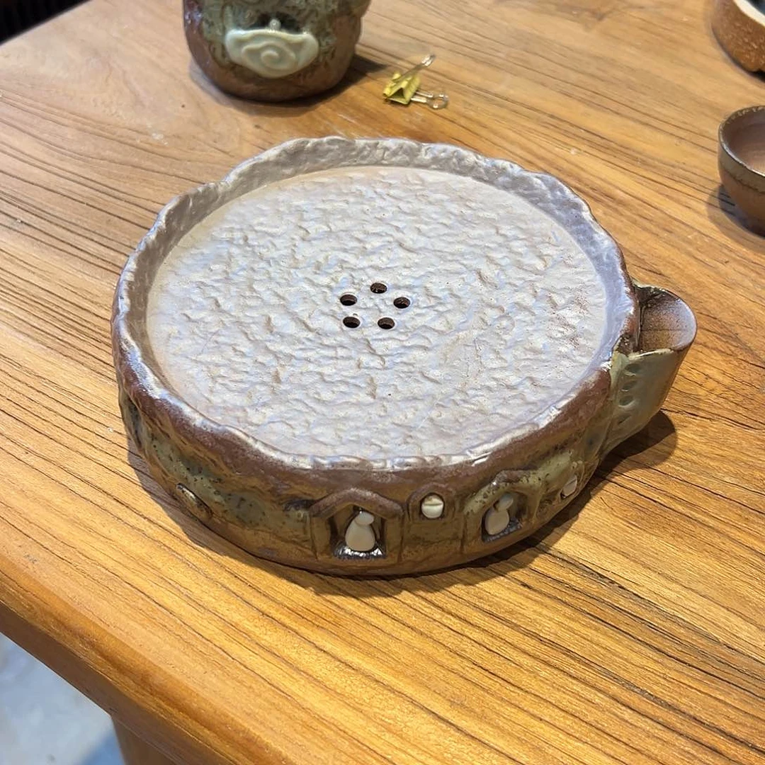 复古风格老陶泥系列茶盘茶具摆件