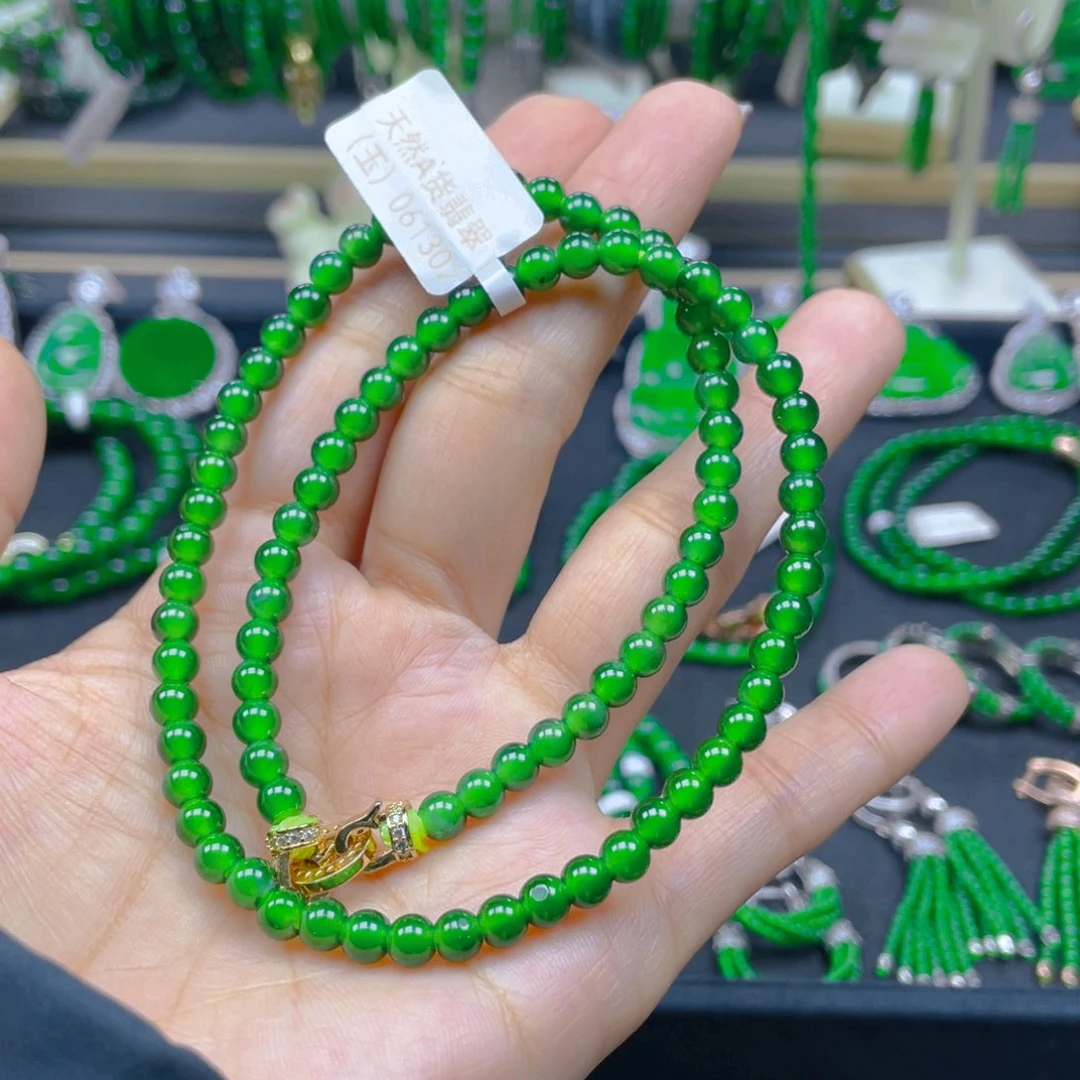 颈饰未镶嵌翡翠锁骨链5