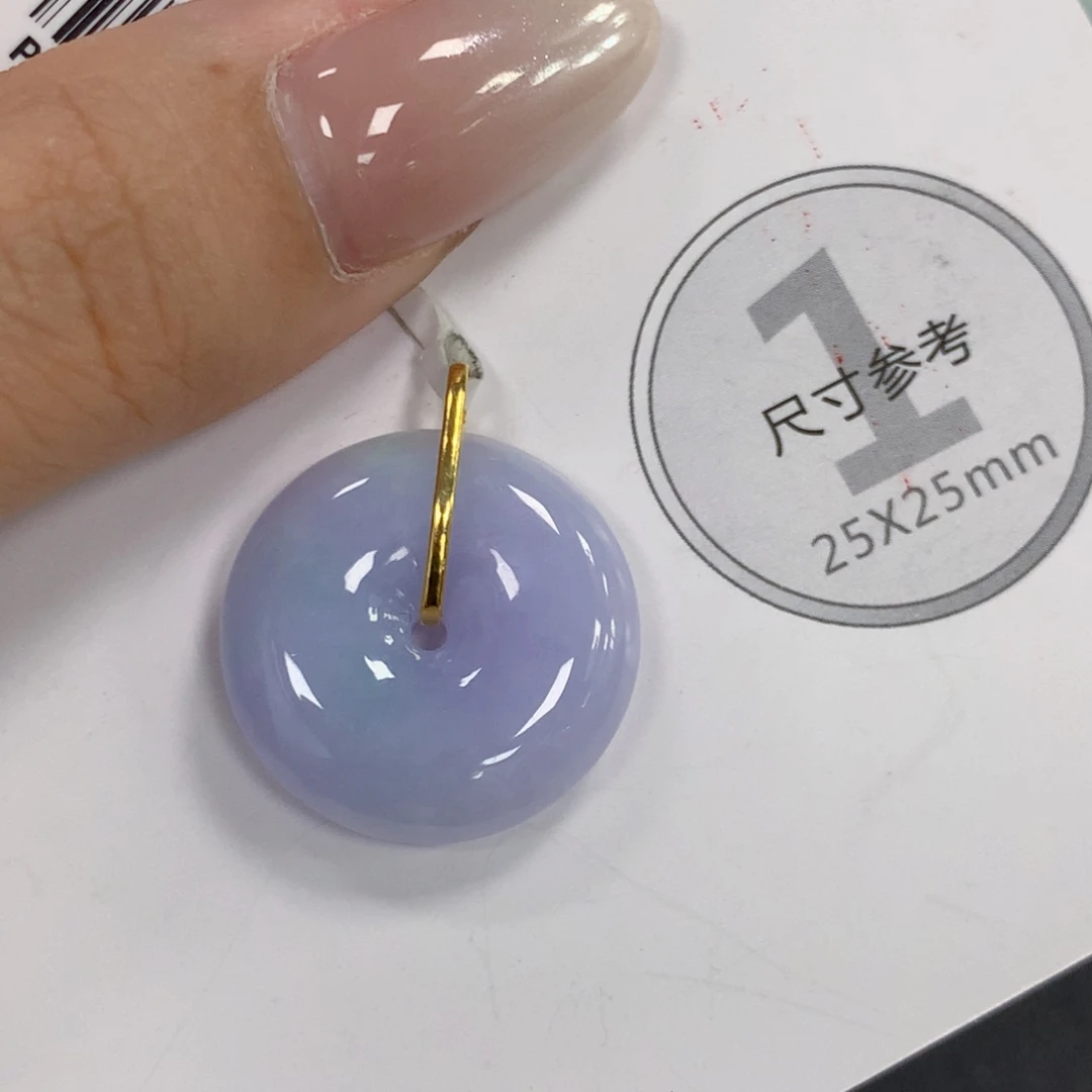 颈饰18K金镶嵌翡翠