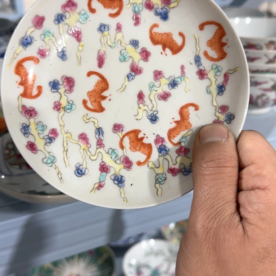 瓷片摆件手绘瓷器全部处理