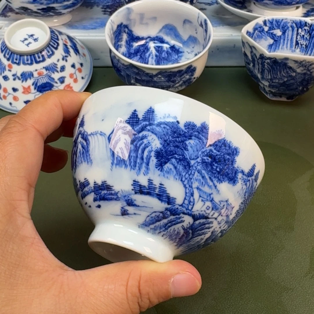 陶景德镇纯手绘茶具圆圆269
