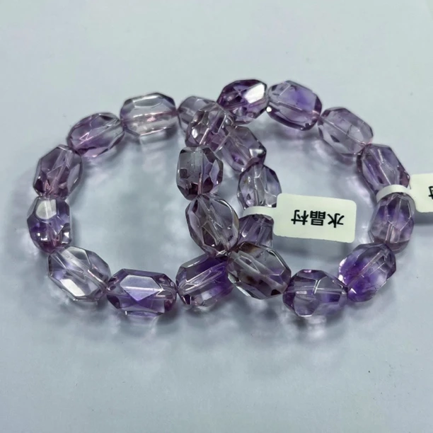 LD287天然高介克鲁兹紫水晶切面随行手链多样性只发一件