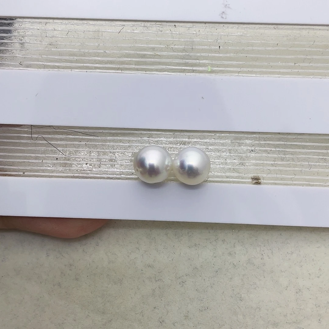 未镶嵌海水珍珠耳饰c****39-10澳白