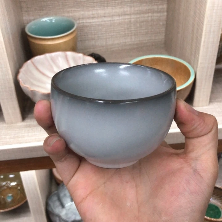 龙泉青瓷茶具微瑕8389