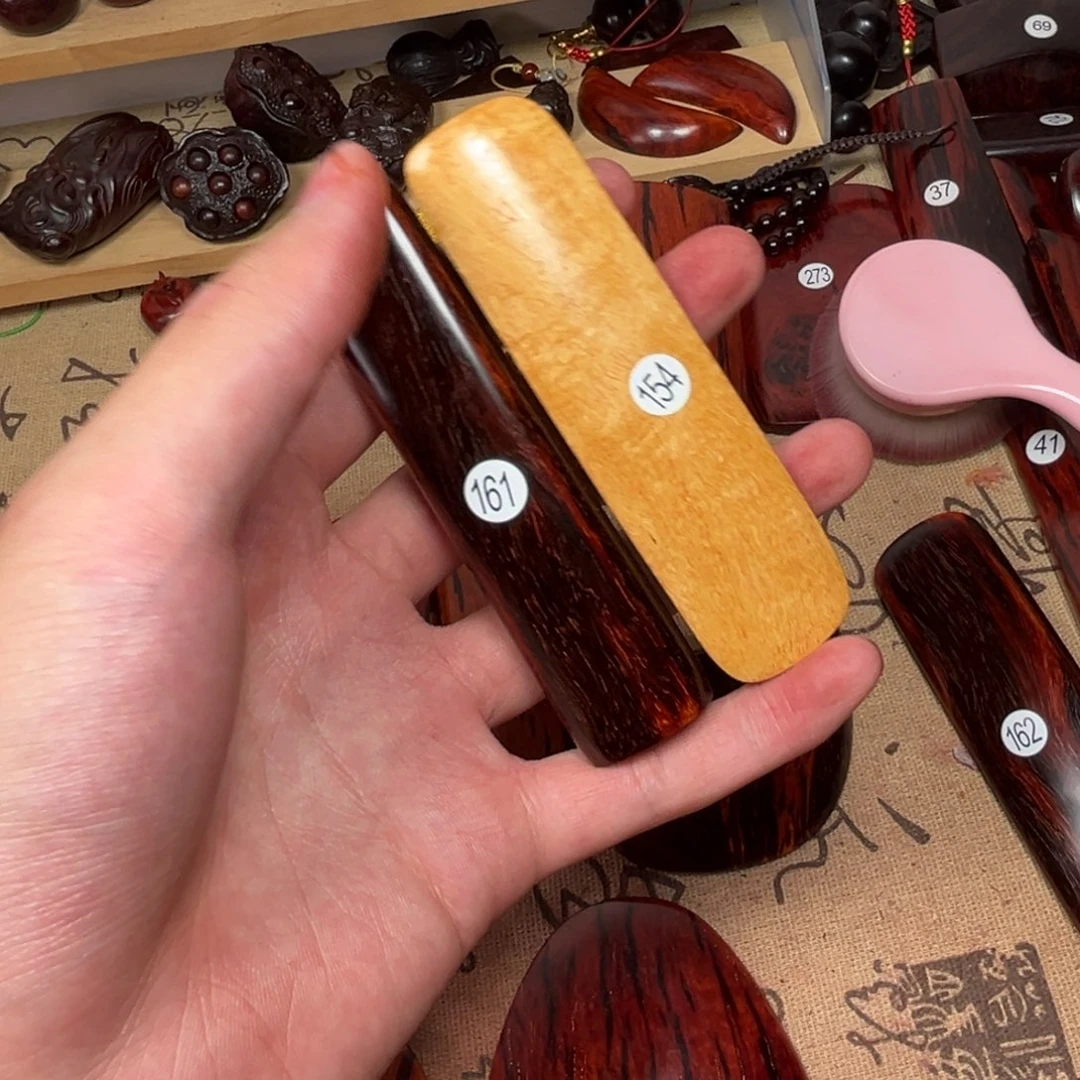 军***书小叶紫檀把件印度小叶紫檀