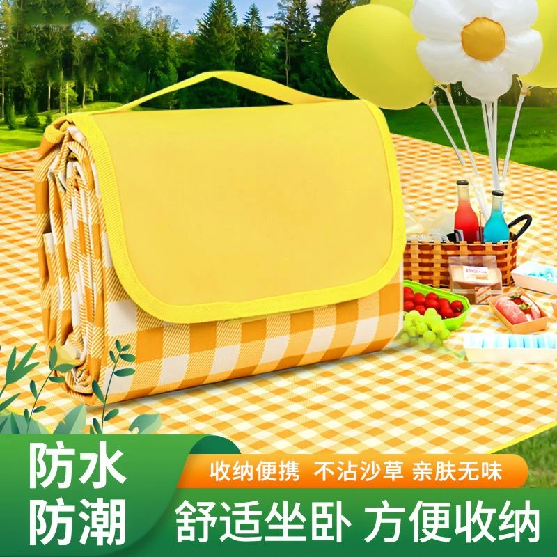 户外野餐垫防潮垫加厚野炊野营沙滩帐篷地垫防水草坪垫子便携郊游