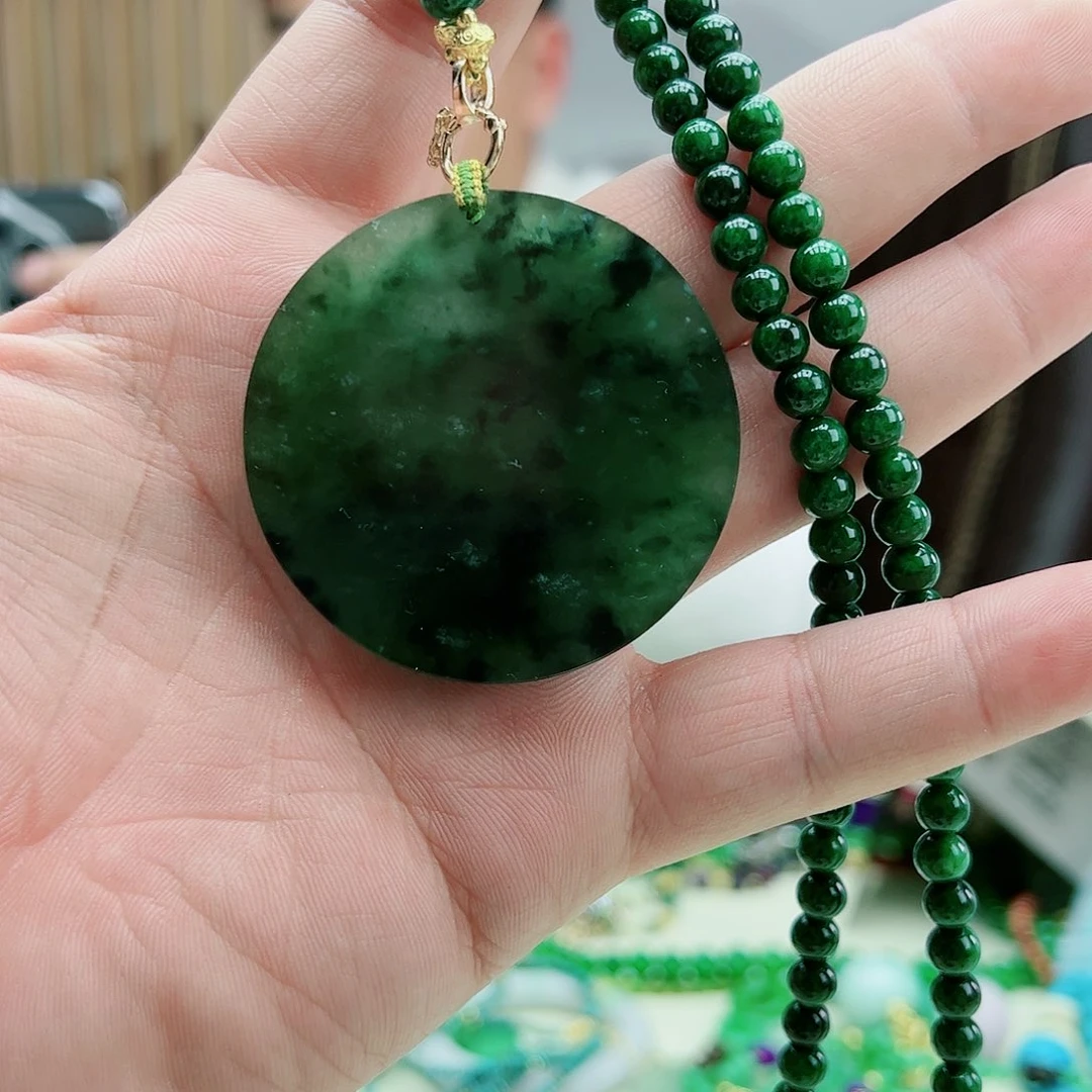 翡翠吊坠(赠链)银S925镶嵌