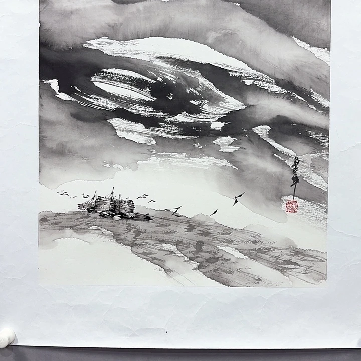 国画亲笔手绘放心去藏