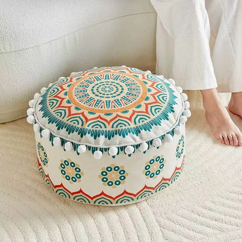 【专属】复古坐垫棉球墩子矮凳可拆洗高弹力PE颗粒填充（MQ-2)