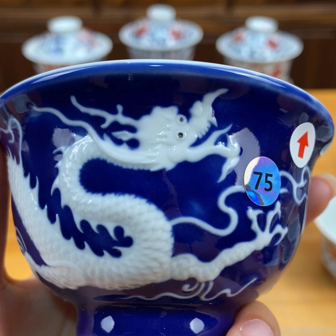 手绘现代茶具非古董