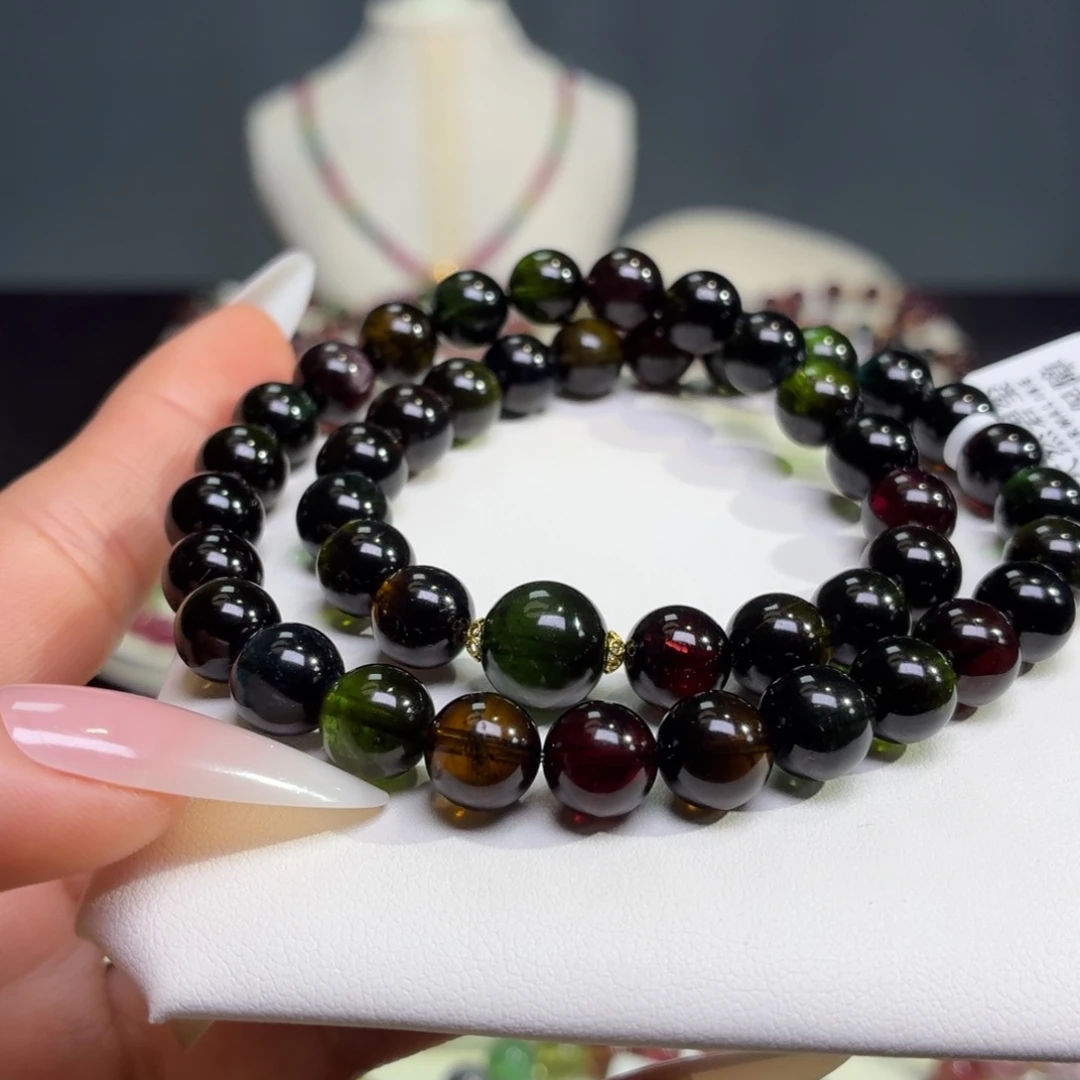 手链未镶嵌碧玺天然碧玺8.8