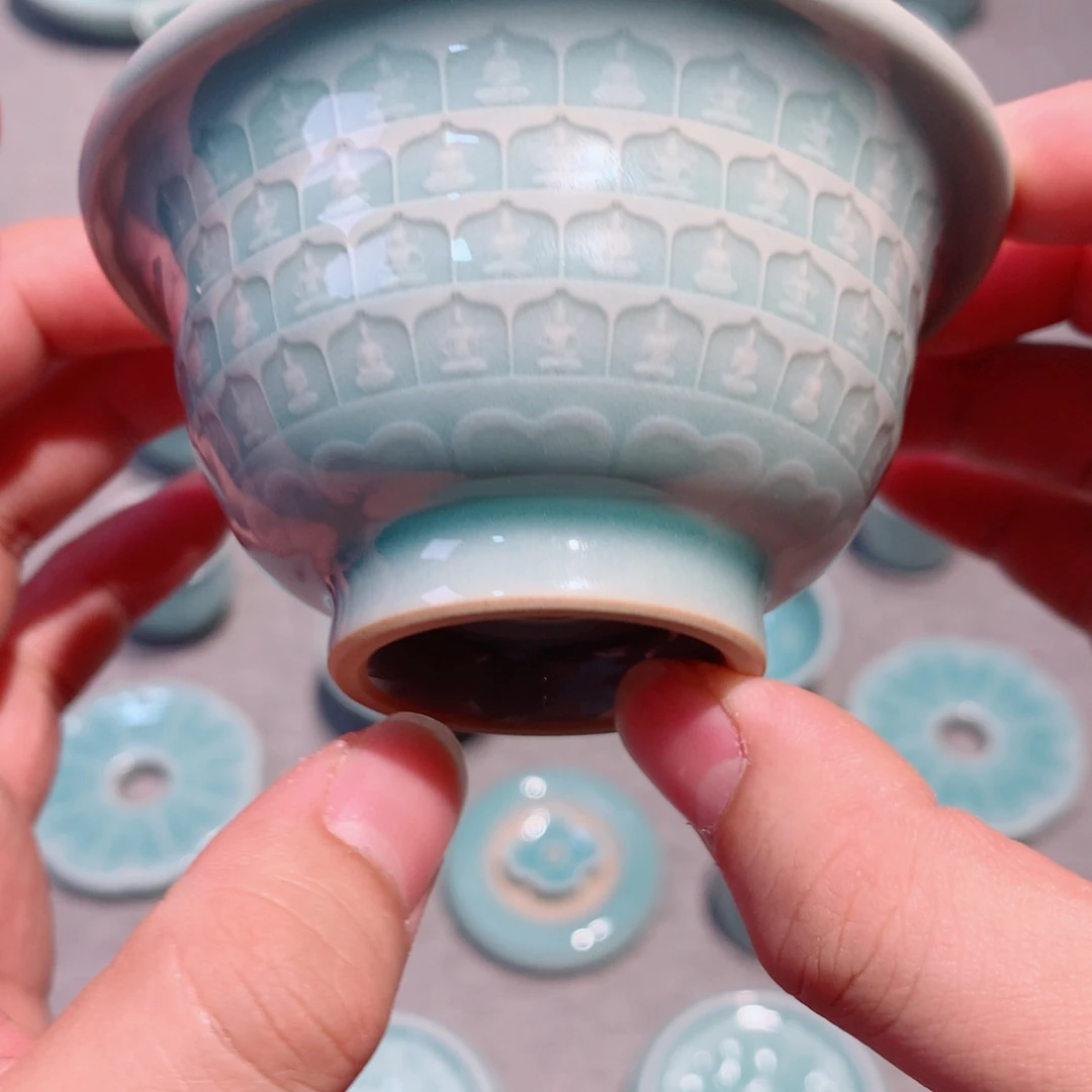 鳌***…龙泉青瓷茶具杯子