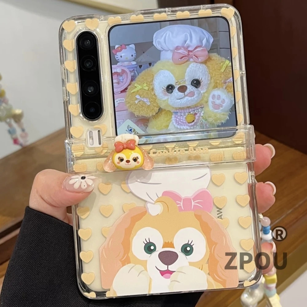 适用华为PuraX折叠屏手机壳Pocket2卡通迪士尼达菲熊雪莉玫饼饼女