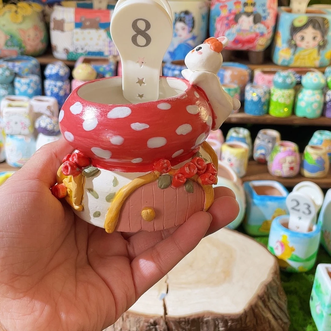 红陶8…..手工手绘