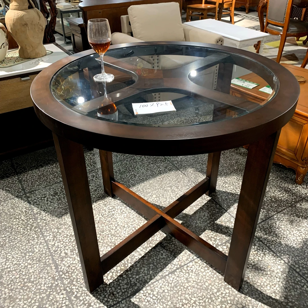 外销圆形吧台桌加凳100*92.5桌椅美式1桌4凳