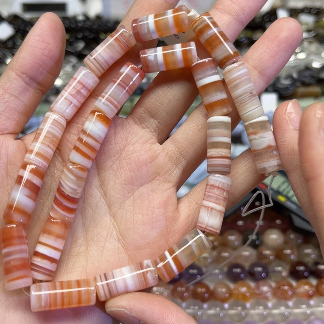 玛瑙/玉髓散珠天然玛瑙卡8.4✖️19.8长条38厘米