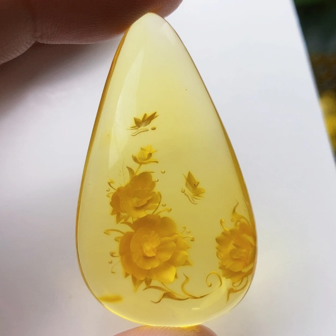【闪购商品】金珀吊坠(不含链)未镶嵌