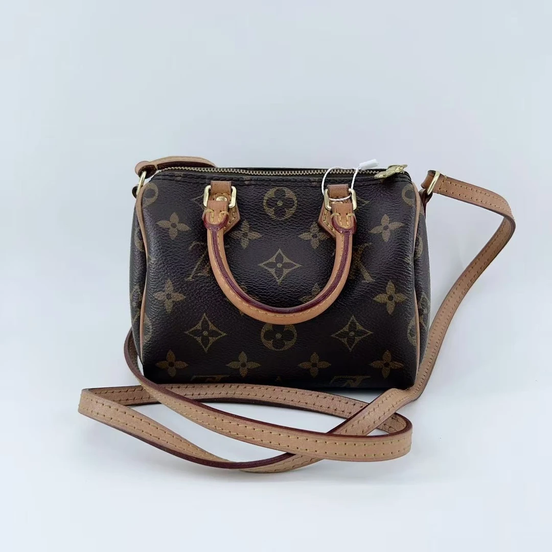 95新 LouisVuitton/路易威登   老花nano斜挎包 1670 3376