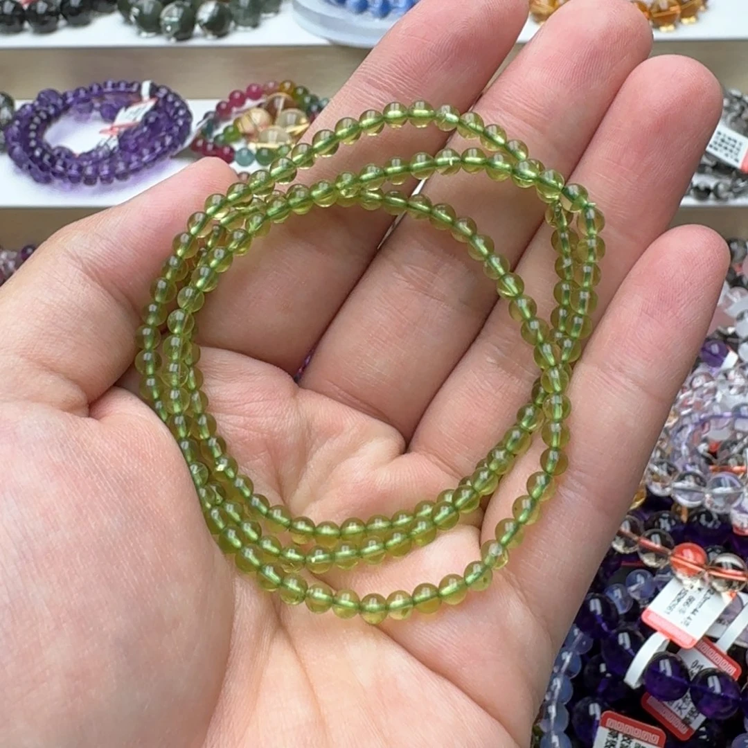 橄榄石手链未镶嵌三圈