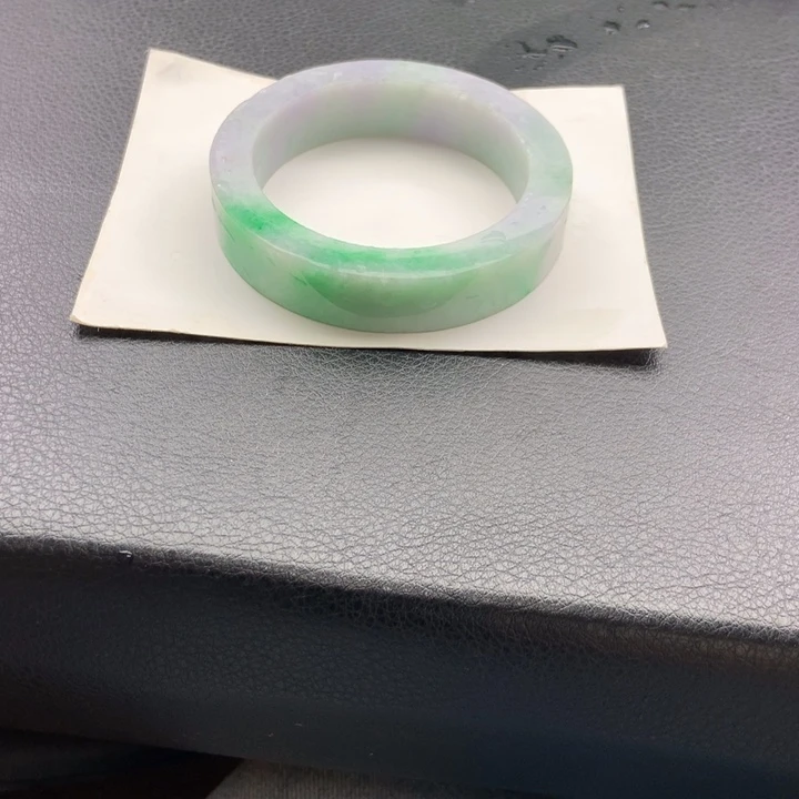 定制翡翠有紫有绿颜色级53到55未镶嵌