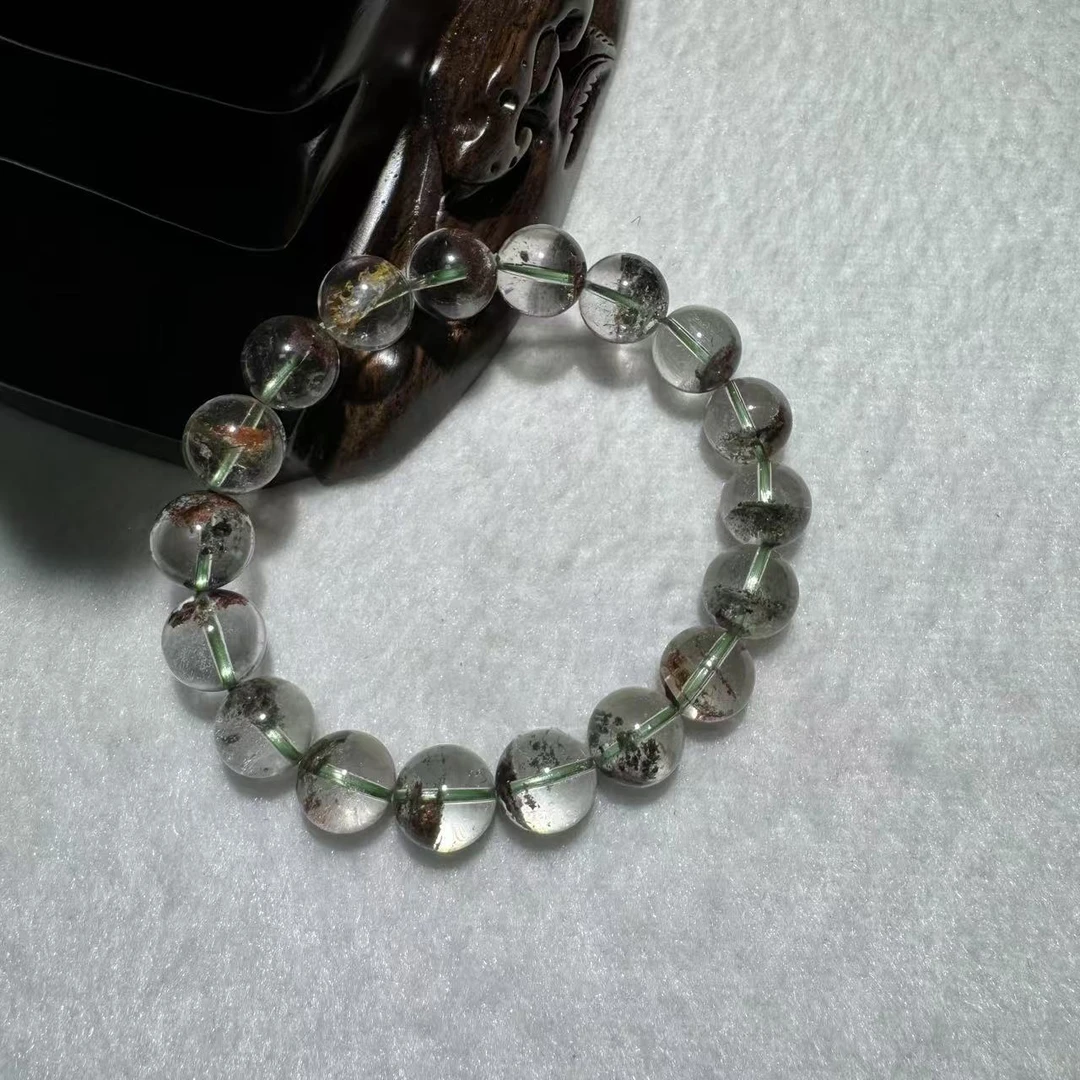 [水晶研究员] 天然四季幽灵手串Z144 多样性发其一