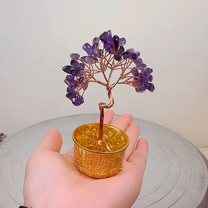 铜百福图聚宝盆发财树