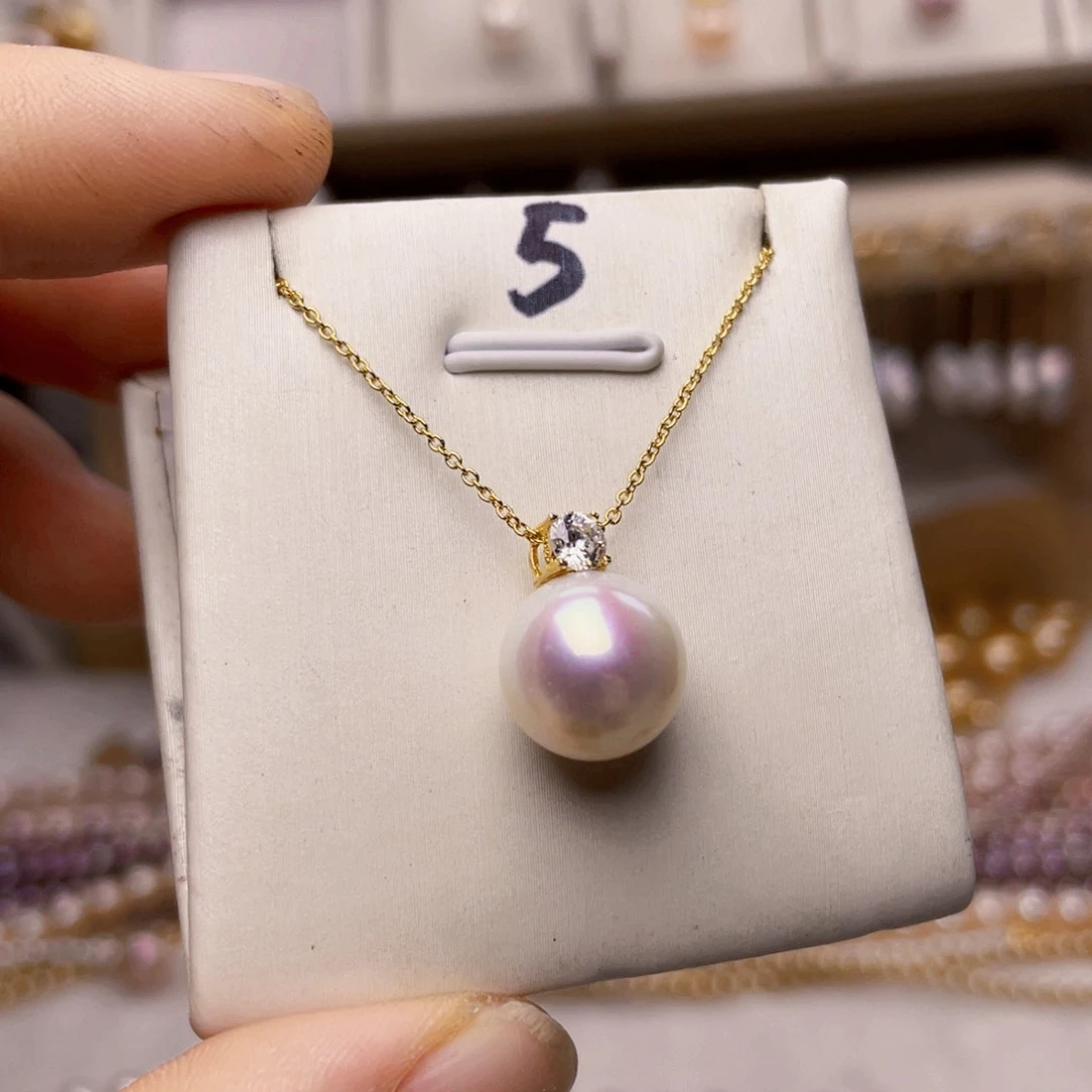 银S925镶嵌淡水珍珠珍珠首款