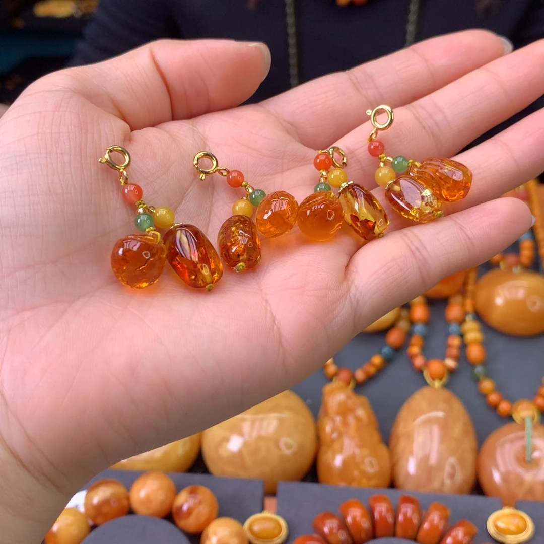琥珀未镶嵌吊坠(不含链)多样性发一