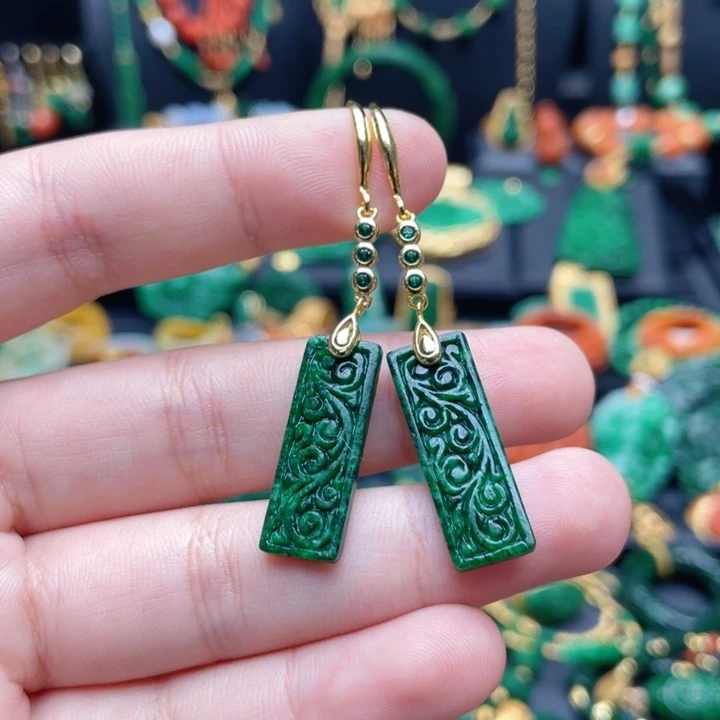 翡翠银S925镶嵌颈饰