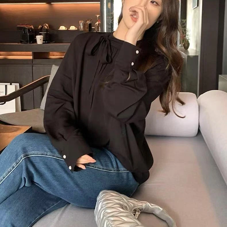 【杭州•四季青】NN058-时尚女装设计感衬衣小众百搭宽松