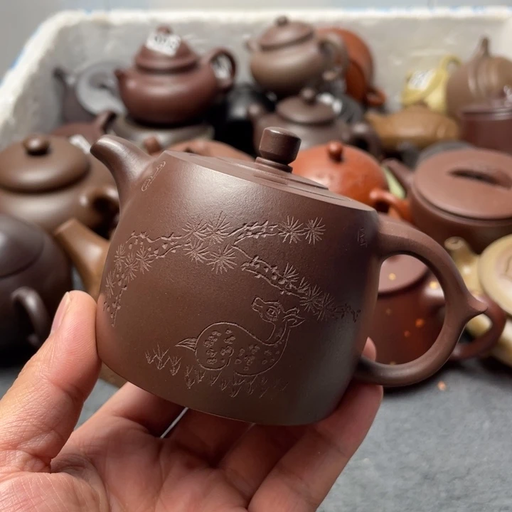 茶壶紫砂紫砂微瑕