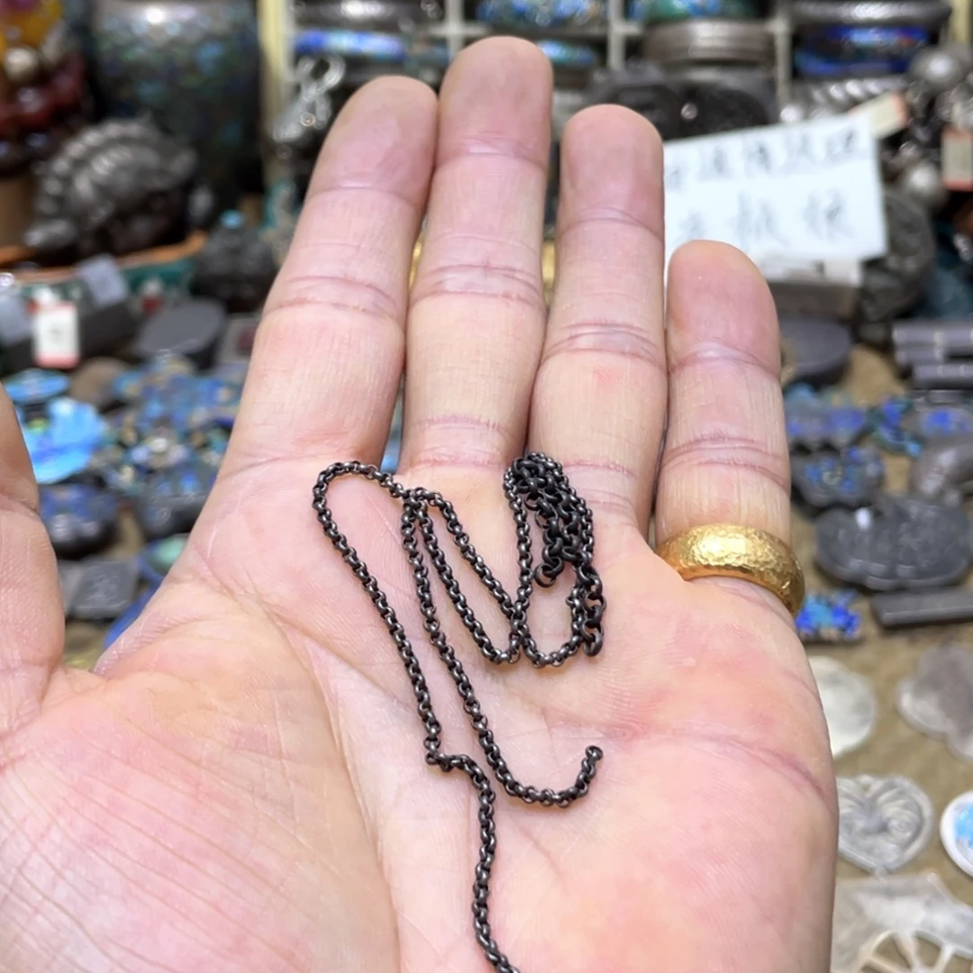 链子925银足银项链毛衣链